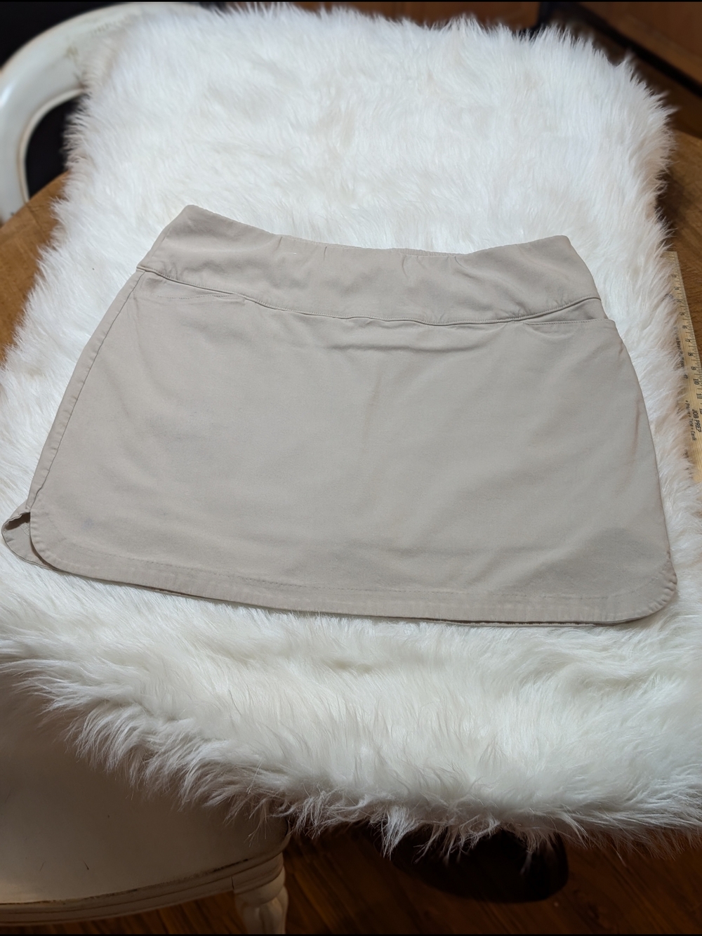 Lady Hagen Beige Athletic Skort Golf